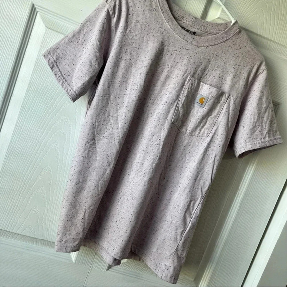 Carhartt pink/ purple speckled pocket T-shirt small - Picture 1 of 4